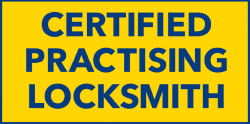 Certified Practising Locksmiths logo